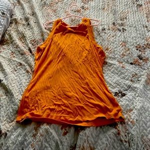 Yellow, ribbed tank top